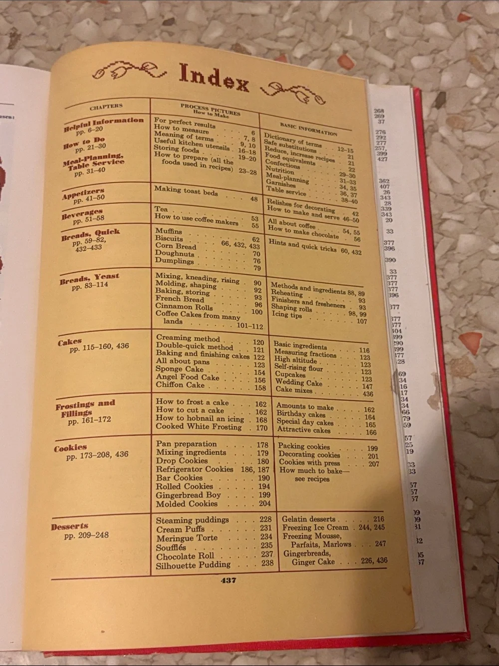 vintage 1950 edition of Betty Crocker's Picture Cook Book.